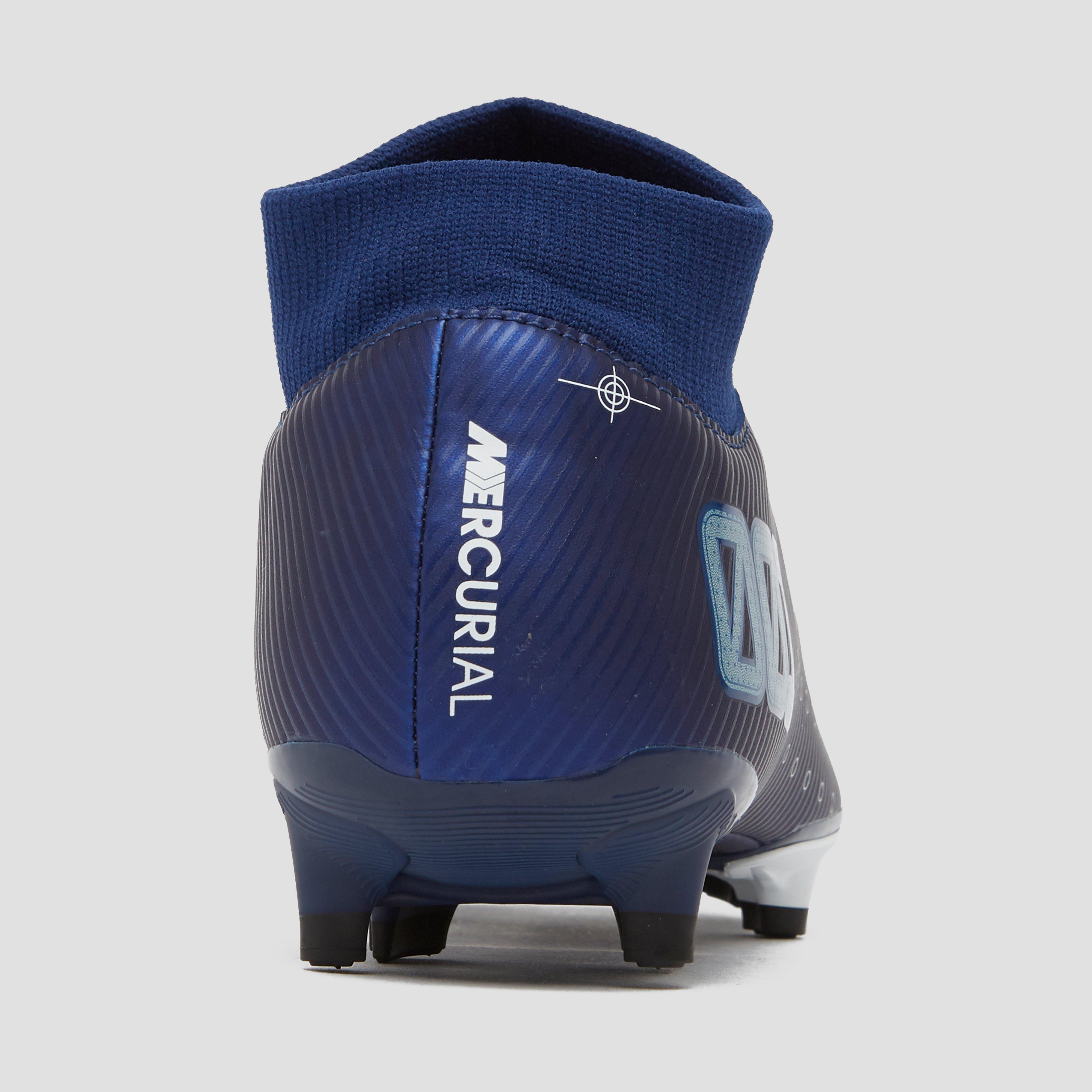 Nike Superfly 6 Academy Mg White Metallic Cool Gray Ankle.